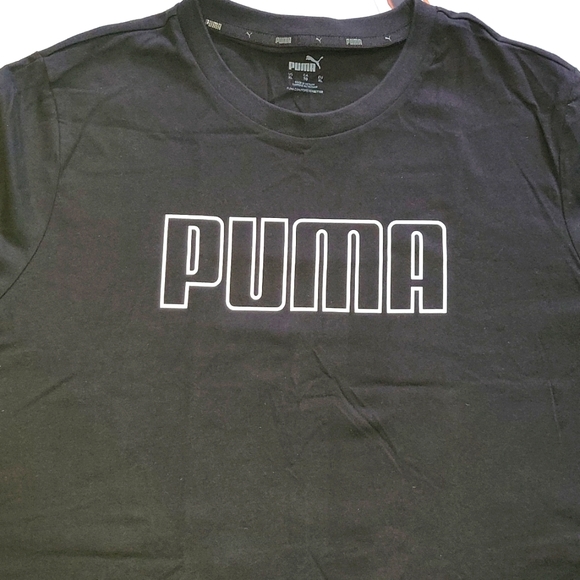 Puma mens short sleeve tshirt black size XL NWT - Picture 2 of 8